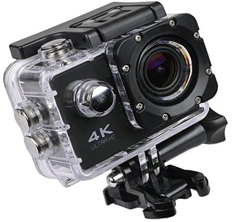 Odile 4k action camera 4K Ultra HD Water Resistant Sports Action Camera Ultra Wide-Angle Lens Sports and Action Camera(Black, 16 MP)