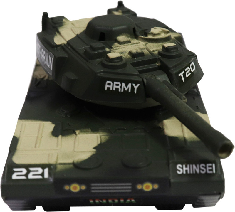 shinsei T-20 Battle Tank |Indian Army Battle Tank | Army Tank|Miniature Scaled Models(Green, Pack of: 1)