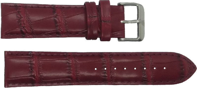 tenmax TMM675CG 22 mm Leather Watch Strap(Maroon)
