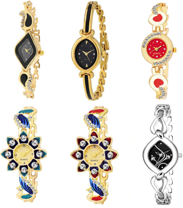 spirits NEW ARRIVAL PACK OF 6 Attrective WATCH FOR GIRLS Analog Watch Analog Watch  - For Women