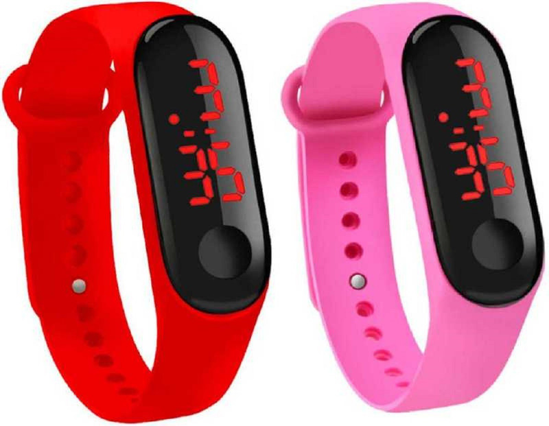 azre M 3 strap silicone combo pack kids watch boys &Girls Analog-Digital Watch  - For Boys & Girls