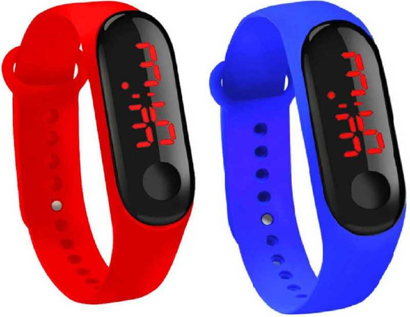 azre M 3 strap silicone combo pack kids watch boys &Girls Analog-Digital Watch  - For Boys & Girls