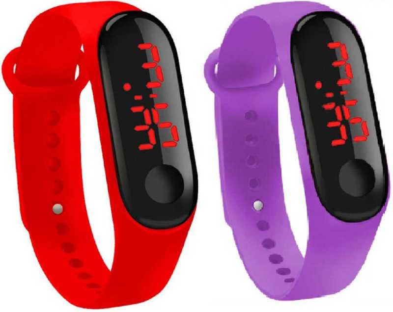azre M 3 strap silicone combo pack kids watch boys &Girls Analog-Digital Watch  - For Boys & Girls