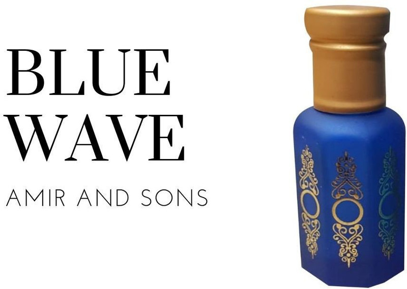 Amir and Sons BLUE WAVE LONG LASTING NON ALCOHOLIC ATTAR Floral Attar(White Lotus)