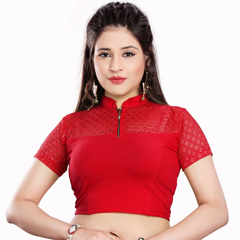 nikxtex Band collar Women Blouse