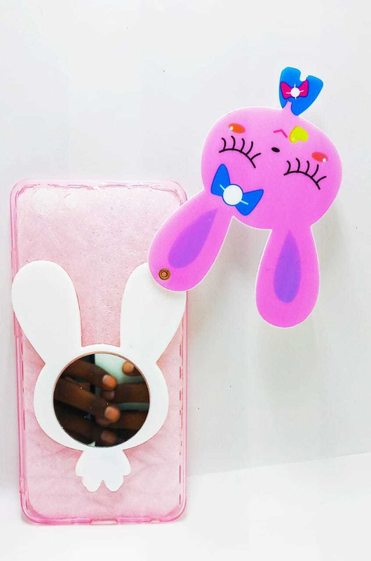 the mobil point Back Cover for FANCY MACKUP MIRROR BACK COVER(PINK, Hard Case)
