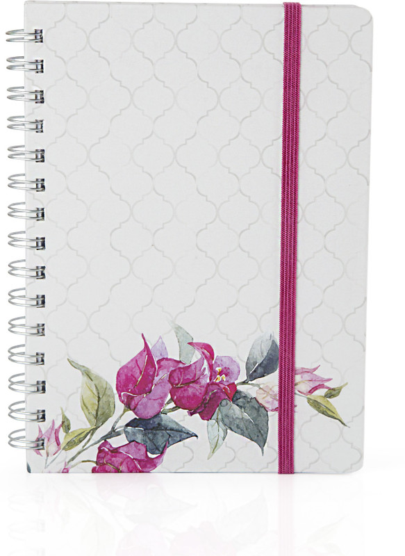 write A5 Journal(S1 BOUGAINVILLEA A5 DIARY, White)