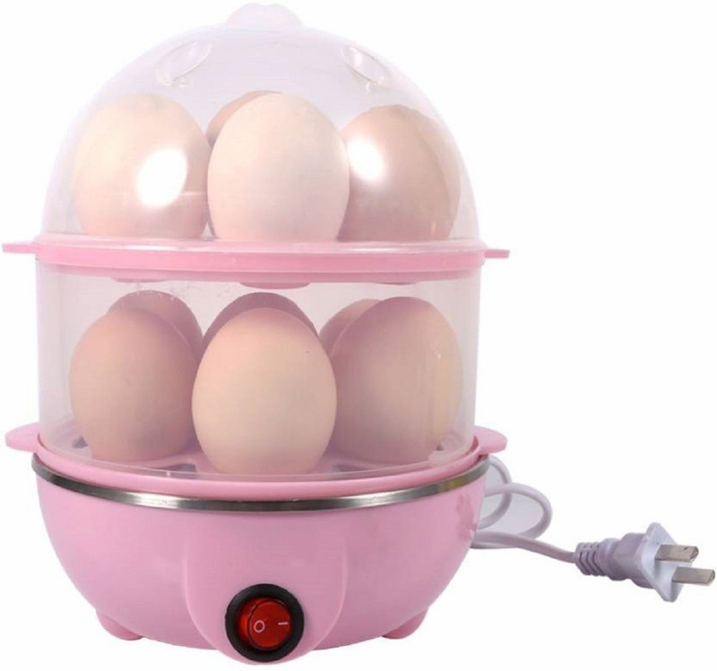 INFINITY56 2 Layer Multi Function Kitchen Smart Electric 14 Egg Boiler Egg Cooker 2 Layer Egg Boiler - Compact, Stylish 14 Egg Cooker Electric Steam Boiler 1 Egg Cooker (14 Eggs) Egg Cooker(Pink, 14 Eggs)