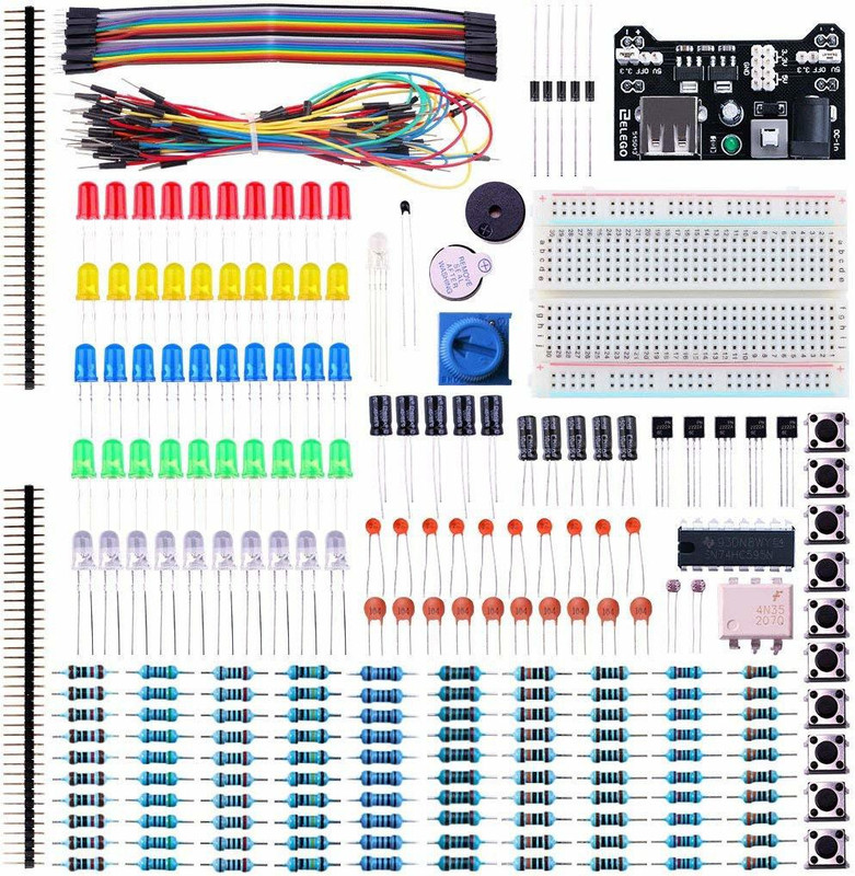 Electrobot Electronics Fun Kit to start with Arduino, Raspberry pi including Tutorials CD Educational Electronic Hobby Kit