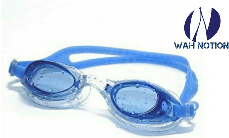 wah notion Antifog Swimming Goggles Colour Blue Swimming Goggles(Blue)