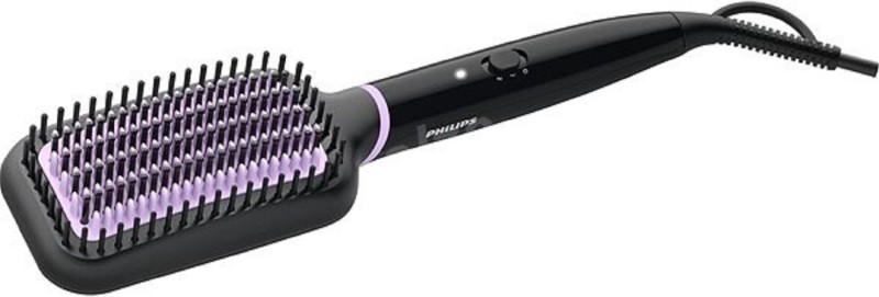 Philips BHH880/10 Heated Straightening Brush with Thermoprotect Technology Hair Straightener(Black)