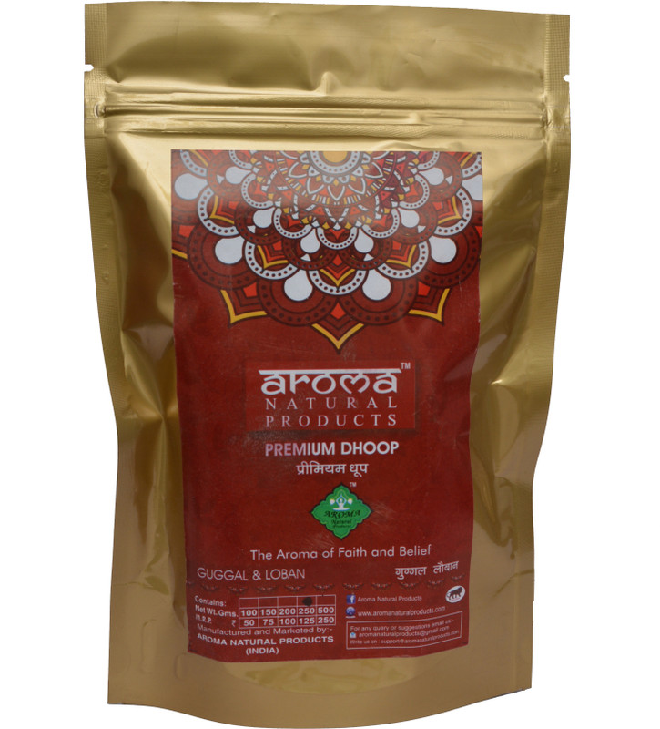 aroma natural products DHOOP GUGGUL & LOBAN 100 GM FLORAL Agarbattis(100 Units)