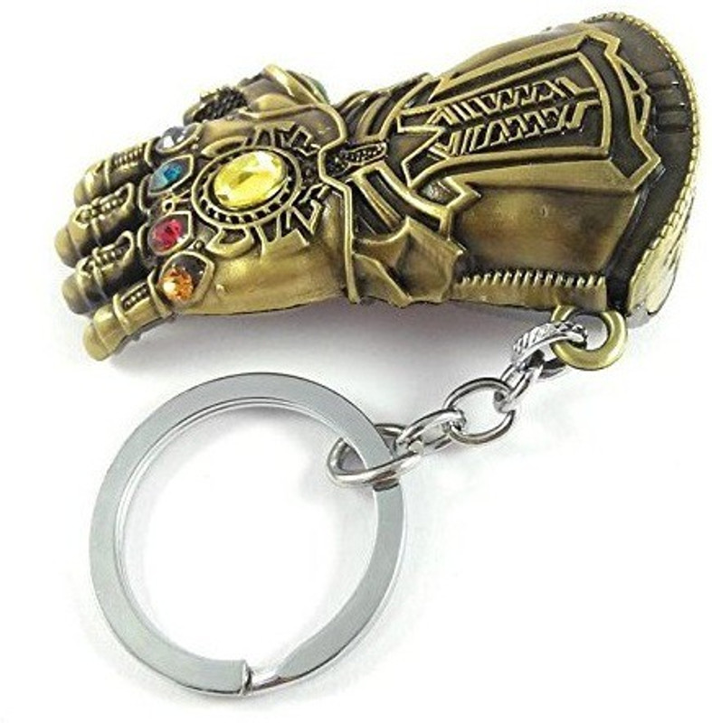 cyclon Thanos Gauntlet (Gold) Avengers End Game Metal Keyring Key Chain