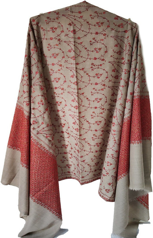 kashmir speciall Pashmina Embroidered Women Shawl(Blue)