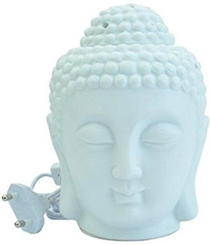 gandak Electric Buddha Fine Quality Porcelain With Light/ Heat Regulator Decorative Showpiece  -  16 cm(Polyresin)