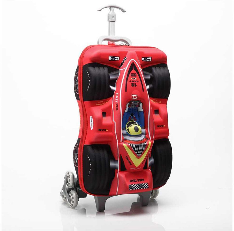 sanjis Car_shape_trolley Small Travel Bag  - 1 Kg(Red)