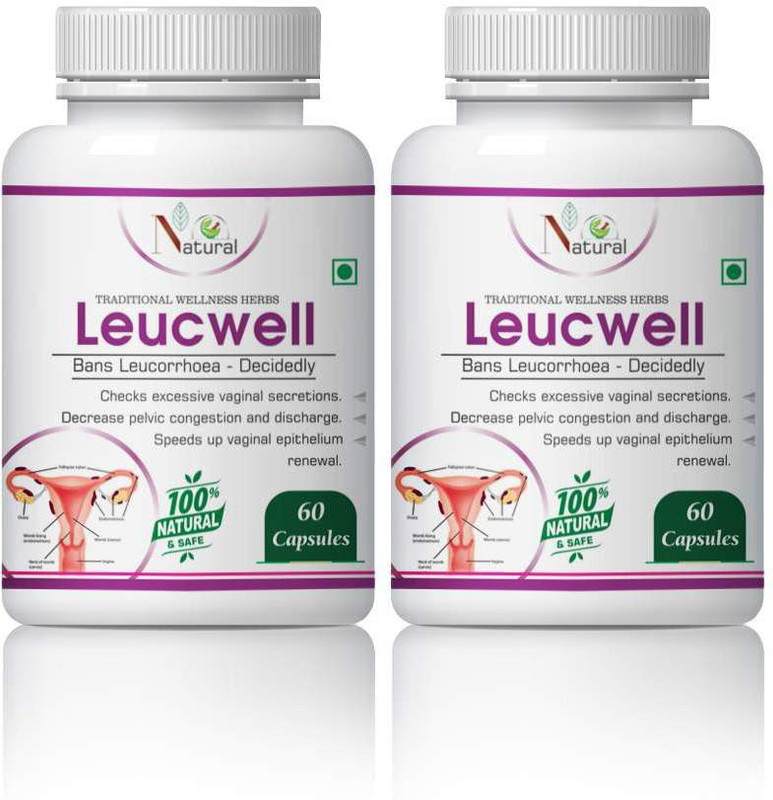 Natural Leucwell For Bans Leucorrhoea 100% Ayurvedic(120 Tablets)