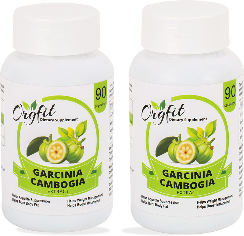 orgfit Extract Weight Loss/Fat Burner Supplement 90 Cap. Pack of 2(800 mg)