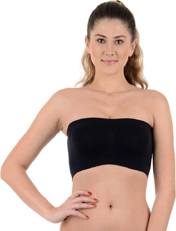 pranidh bySexy tube non padded bra - Women, Girls Free size (28 To 36) Black Girls, Women Tube Non Padded Bra(Black)