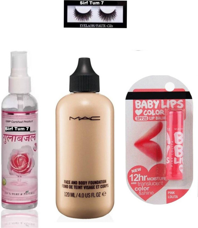 sir ftum 7 eyelash with face and body,pink lolita,Rose Water Spray(1 Items in the set)