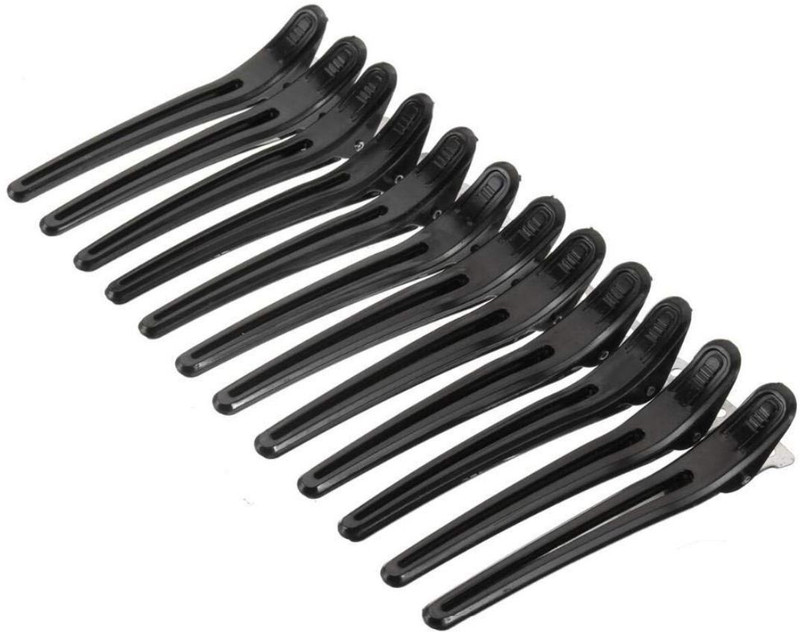 ss creation Hairdress Section Styling Hair Grip Hair Clip for Hair Styling Use in Parlor Hair Clip, Hair Pin, Hair Accessory Set(Black)