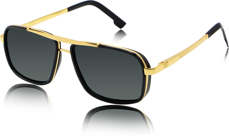 fashion sunglasses Rectangular Sunglasses(Black)