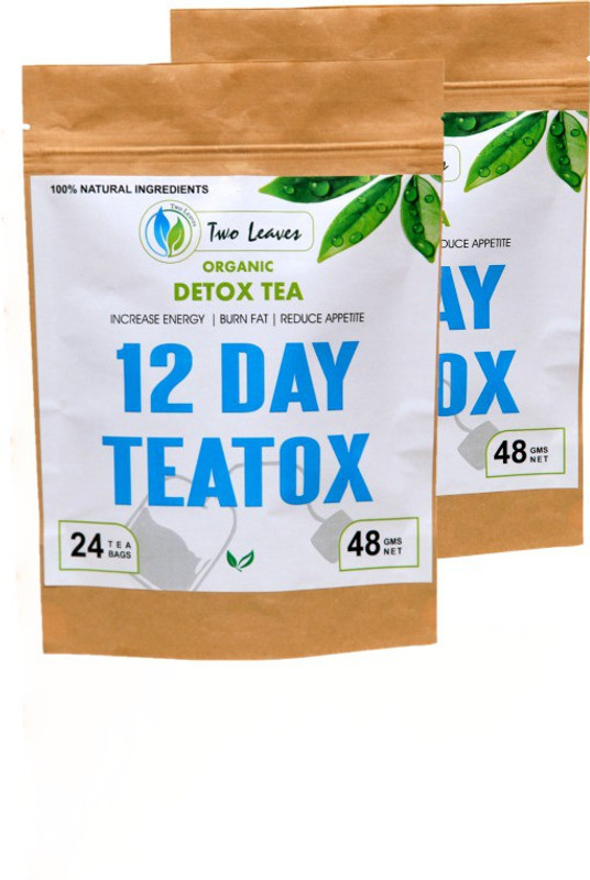 two leaves herbal combo Lemon Grass, Garcinia, Mint Herbal Tea Bags Pouch(110 g)