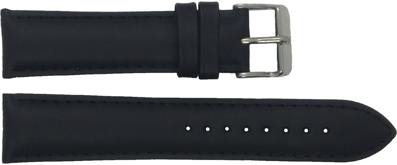 tenmax TMB056PM 22 mm Leather Watch Strap(Black)