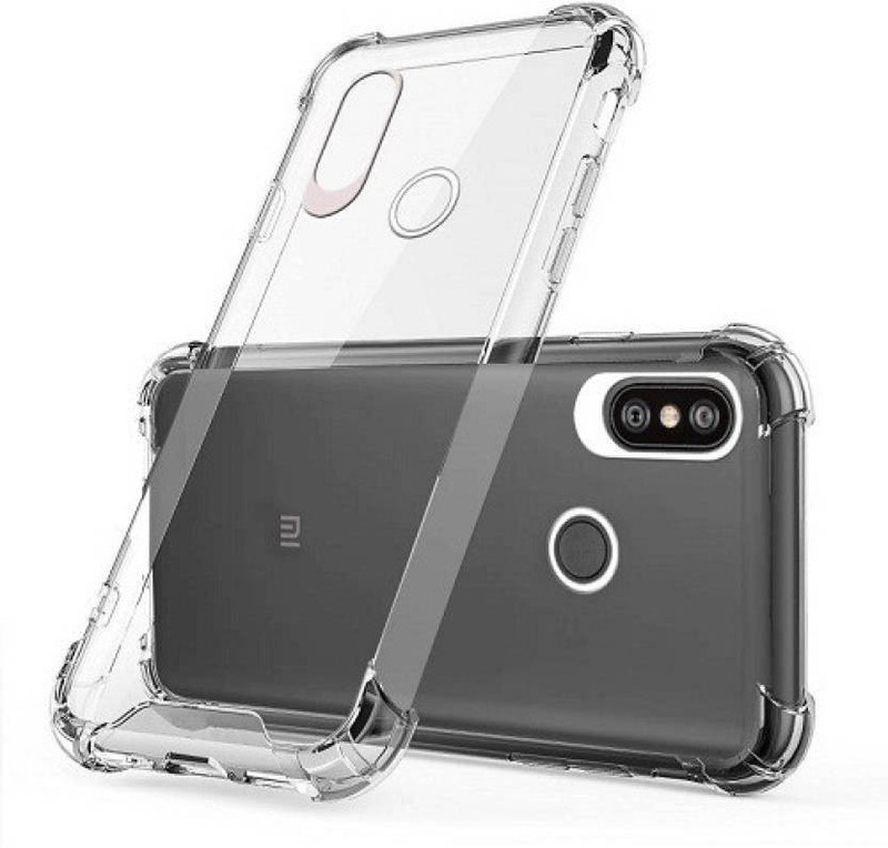 q one tech Back Cover for Mi Redmi Note 6 Pro(White, Transparent, Shock Proof)