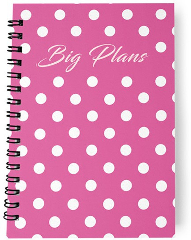 neotericbloom A5 Planner(Neoteric Bloom Stationery Pink Polka Print Dateless/Undated Monthly Planner, A5, Soft Cover, 80 GSM, 24 Pages (Multi-Colour), Pink)