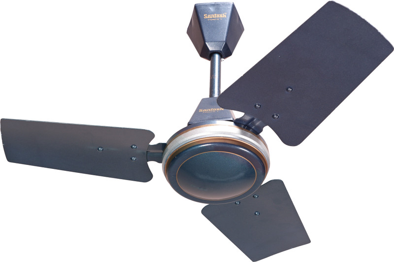 santosh 30 Inch High Speed Copper Coil with 2 Year Warranty Ceiling Fan 3 Blade Ceiling Fan(BLUE, Pack of 1)