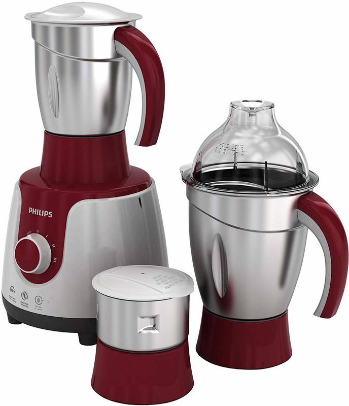 Philips Sku 5 Mixer Grinder mx-005 600 Juicer Mixer Grinder(White, 3 Jars)