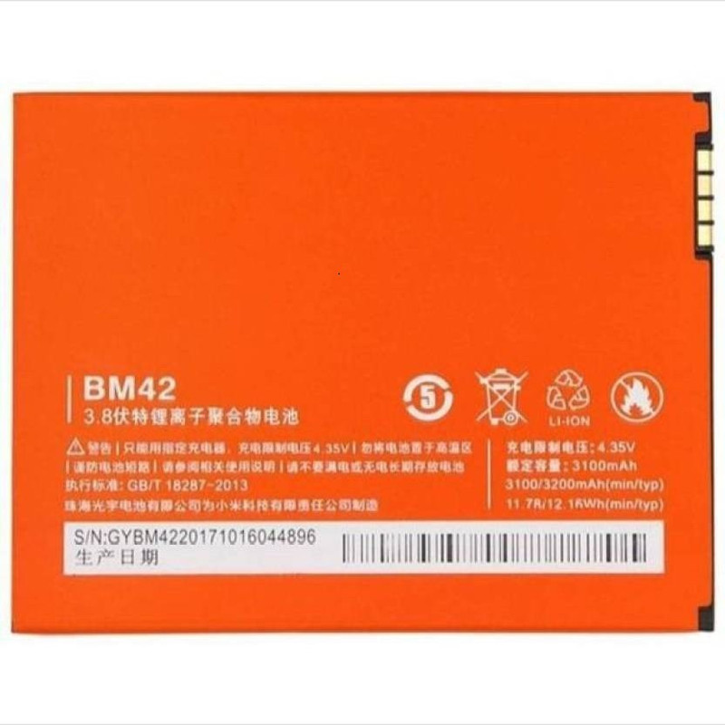 nmo Mobile Battery For XIAOMI MI XIAOMI MI NOTE (BM42) / 2014912 / 2013121 / 2014712 - 3100 mAh