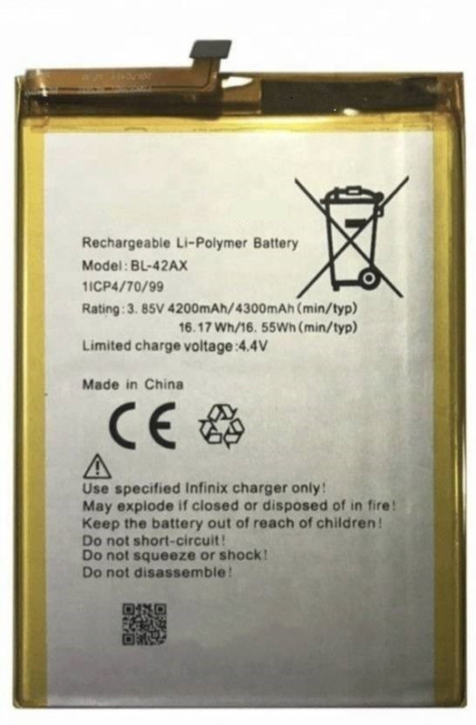 nmo Mobile Battery For infinix infinix Note 4 X572 BL-42AX Mobile Battery (BL-42AX)