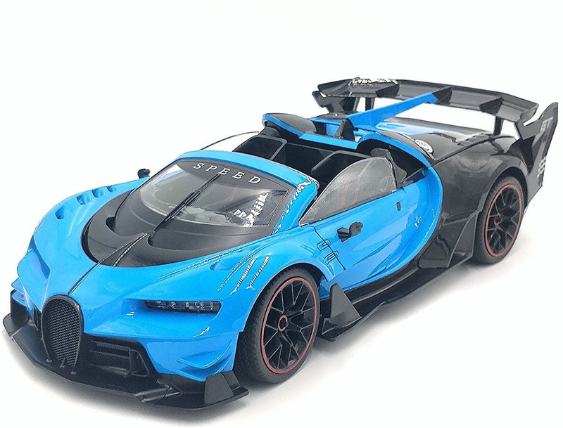 crazy toys 1:12 Scale Modified Bugatti Style Rc Car with Fully Function Doors and Dicky(Multicolor)