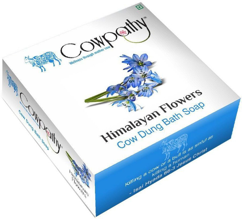 cowpathy Himalayan Flowers Cow Dung Bath Soap(5 x 105 g)