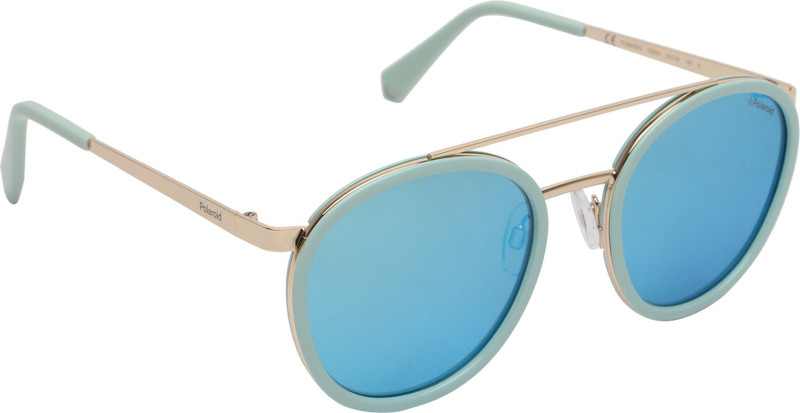 Polaroid Round Sunglasses(Blue)