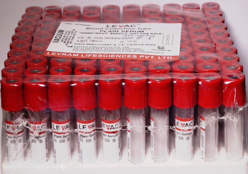 levram 4 ml Rimmed Polyethylene Test Tube(7.5 cm 298.3 K Pack of 100)