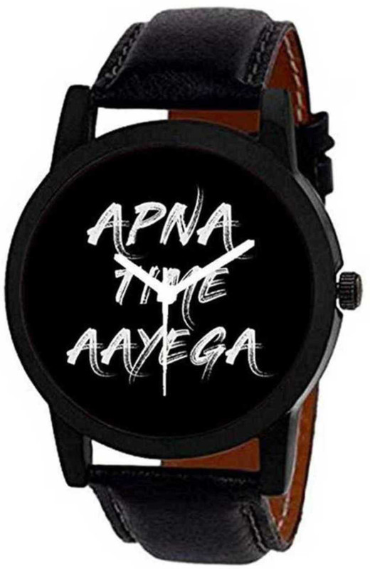 transindia exim Apna Time Aayega Printed Analog Watch Analog Watch Apna Time Aayenga Watch Analog Watch  - For Men