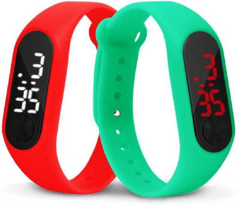 sinartrading SINAR Combo Of Fab Watch (Red & Green) sports Digital Watch  - For Boys