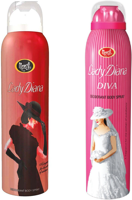 Monet Lady Diana Lady Diva Deodorant Spray For Men Women 300 Ml Pack Of 2 Buy Online In Brunei At Brunei Desertcart Com Productid 142744981