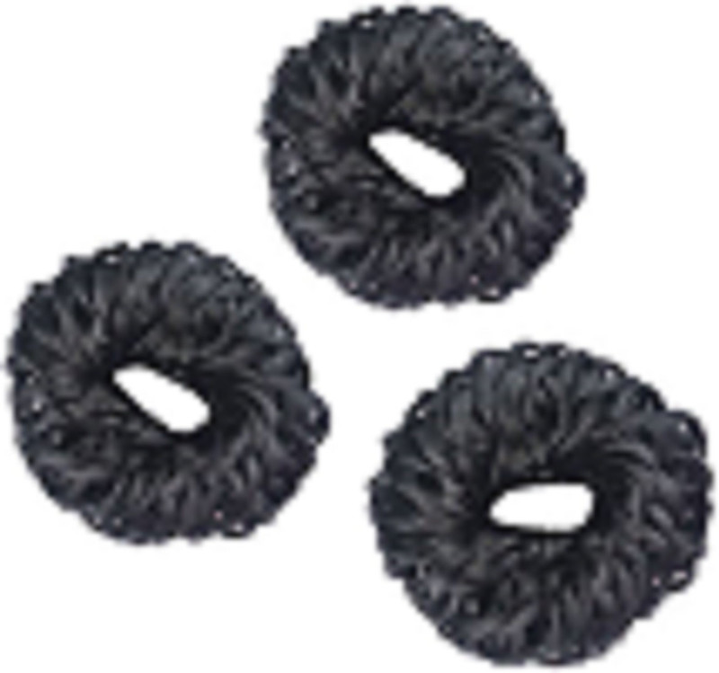 rkdenterprises Set of 3, Black Hair Juda Band, Hair Accessories Juda, Bun(Black)