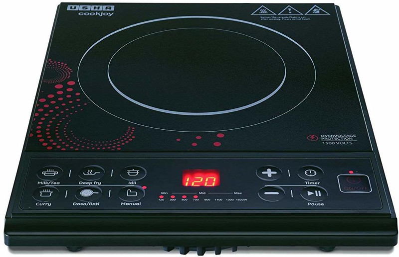 Usha Cook Joy - 3616 -1600W Induction Cooktop(Black, Push Button) Usha Cook Joy - 3616 -1600W Induction Cooktop(Black, Push Button)