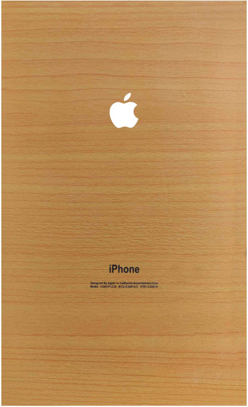 mns Wooden Matte Yellow iPhone Laminating Sheet(0.08 mil Pack of 1)