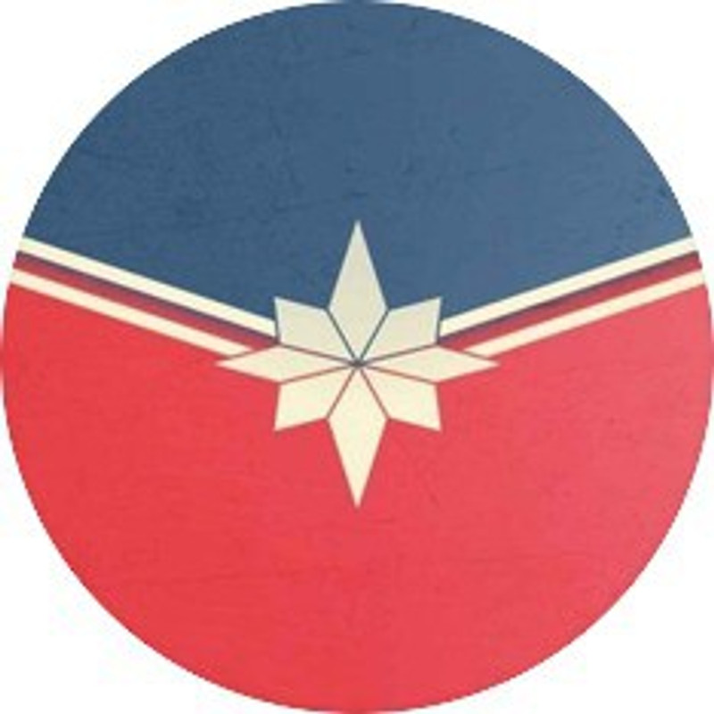 thermobeans Captain Marvel Logo PopSocket Mobile Holder