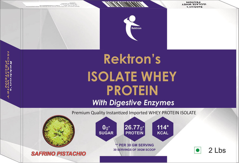 REKTRON Isolate Whey protein Whey Protein(2 pounds, Alpha Mango)