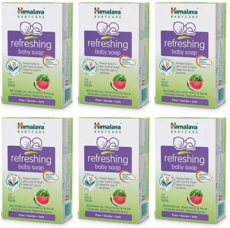 Himalaya Herbals Refreshing Soap(6 x 125 g)