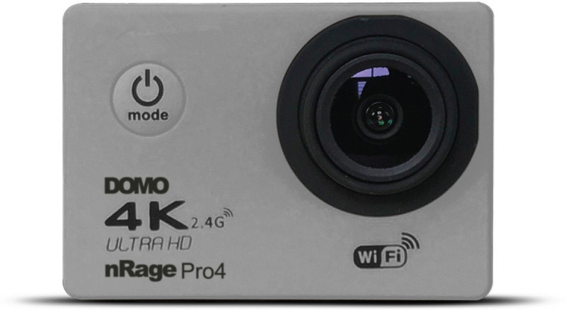 DOMO nRage Action Pro4 4K Camera nRage Action Pro4 4K Camera with Remote Silver Sports and Action Camera(Silver, 16 MP)