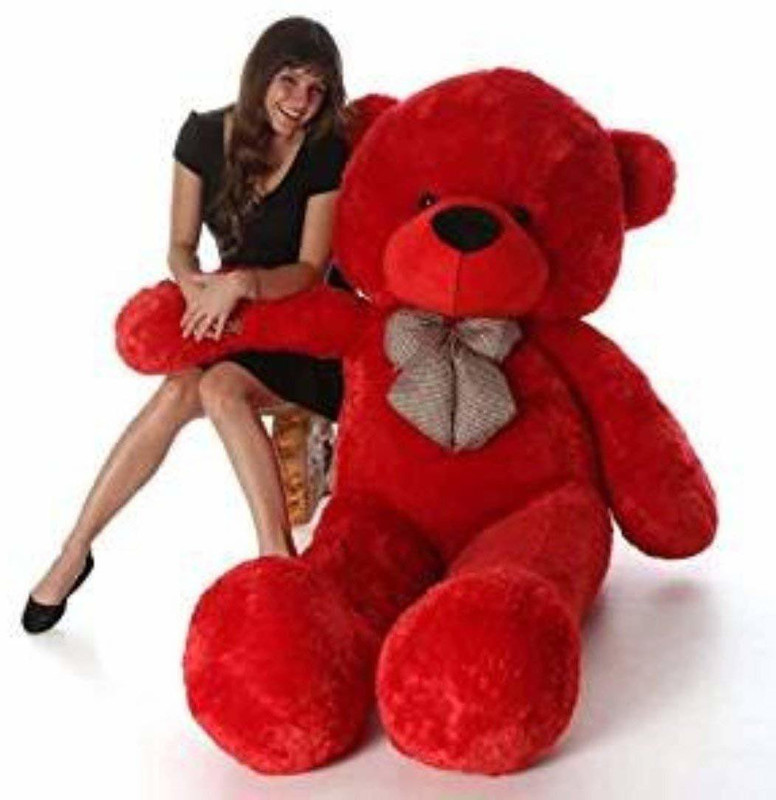 stuffed toy 3 feet red soft and cute plus teddy  - 90.6 cm(Red)