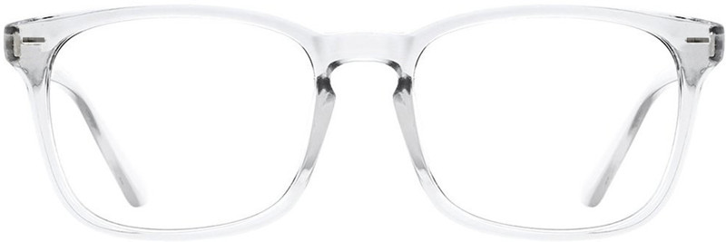 aalae Wayfarer, Rectangular Sunglasses(Clear)